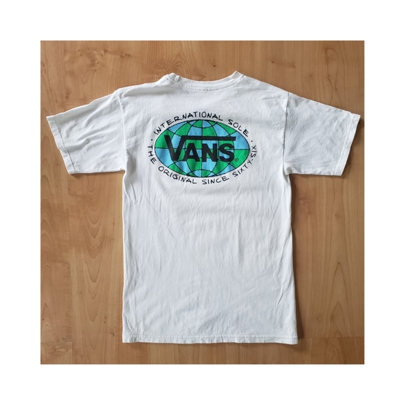 🚀Old School Vans White Graphic T shirt - Picture 3 of 5